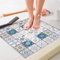 EIVINJE Tapis de Douche Antidérapant 80x80 cm: Tapis de Bain Antiderapant Carré en PVC Loofah Doux et Confortable, Tapis Antidérapant Douche avec Trous de Drainage, Séchage Rapide (Carreaux, 80x80cm)