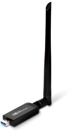 WiFi 6 USB Adapter for PC, AX1800 Dual Band 2.4GHz/5GHz Wireless USB 3.0 WiFi Dongle with 5dBi High Gain Antenna, for Desktop & Laptop, Supports Windows 10/11