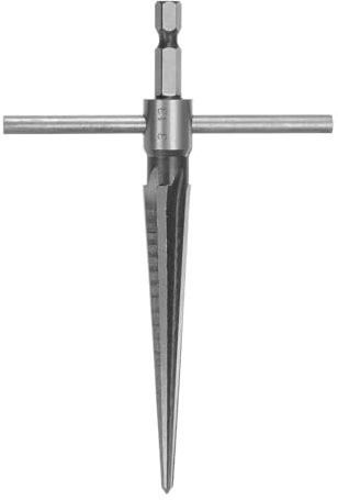 QUARKZMAN T Hand Konische Reibahle Gerät (3-13mm) Brücken Stift Loch Handgehaltene Metall Kegel mit T-Griff für Holzarbeiter Gitarrenbauer Entgratungs Werkzeuge