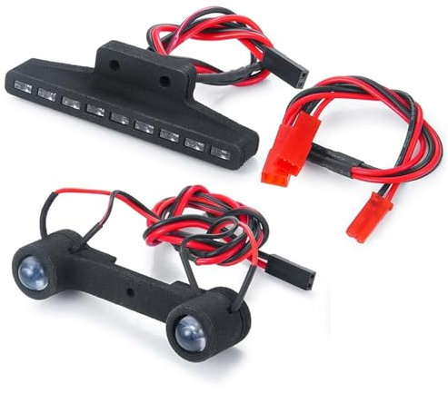 MGHGFYTAS RC Crawler Lichtleiste Kompatibel Mit Mini Für E-RVEO #71076-3 1/16 RC-Auto Für Buggy-Teil RC-Beleuchtungssatz, Vorderes Und Hinteres Rücklicht, Scheinwerfer, Lampenleiste, RC-Autolicht