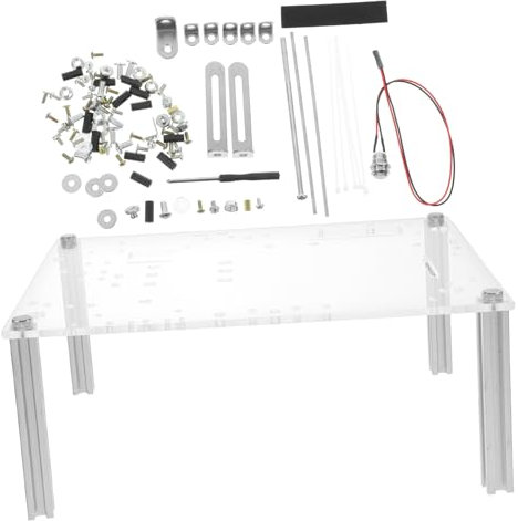 PHENOFICE 1set Transparent Motherboard Chassis Stand Compact Computer Case for Testing Versatile Compatibility Sturdy Base for Stability Easy to Transport and Troubleshoot Internal