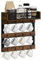 YINMIT Coffee Mug Holder with 12 Hooks, Coffee Cup Holder Wall Mounted with Top Shelf, Mug Organizer for Home Kitchen, Brown