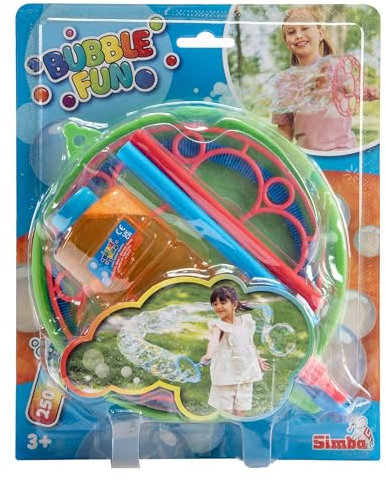 Bubble Fun Riesenseifenblasen-Set, 2 Ringe D:18cm, 250ml Lauge, ab 3 Jahren