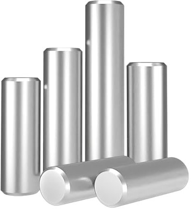 Qrity 100 Stück Zylinderstifte, 304 Edelstahl Stift Unterstützung, M2x10mm Regalbodenträger Regalstützen Stifte, Regal Stifte für Holzprodukte, Maschinenbau