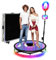 Glass 360 Photo Booth Machine for Parties with Flight Case,Custom Logo 360 Camera Booth by Remote or APP,Flight Box