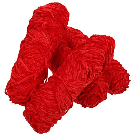 BATHVEVE 4stücke Handstrickgarn DIY Material Hut Gewinde Material Fadenmaterial Chenille-Wolle Handgemachte DIY-Wolle Gehäkeltes