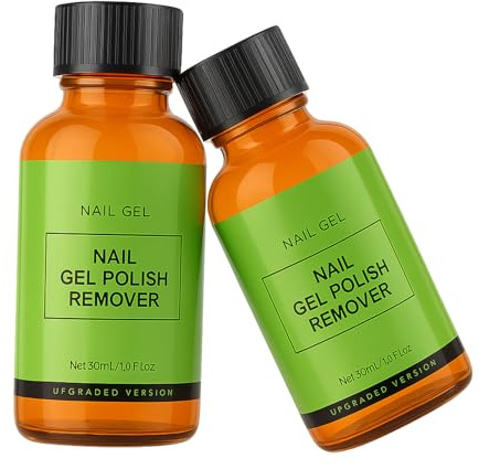 Paquete de 2 Removedores de Esmalte en Gel para Uñas – Quitaesmalte Semipermanente Rápido (3-5 Min), No Daña las Uñas, Compatible con Esmalte UV/LED