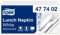 Tork 477844 Lunchservietten Hellblau / 2-lagige Servietten für kleine Gerichte oder Snacks / Advanced Qualität / 10 x 200 (2000) Papierservietten / 32,6 x 33 cm (B x L) / 1/4-Falz