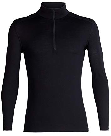 Icebreaker Herren Funktionsshirt 200 Oasis LS Half Zip, Black, XXL, 104367001XXL