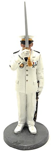 Del Prado Sammelfigur Feuerwehrmann Navy Firefighter Figur Marseille Frankreich 1982 1:32 ca. 7 cm Metall
