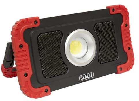 Sealey LED100WS 20W COB LED Rechargeable Floodlight with Wireless Speakers & Power Bank
