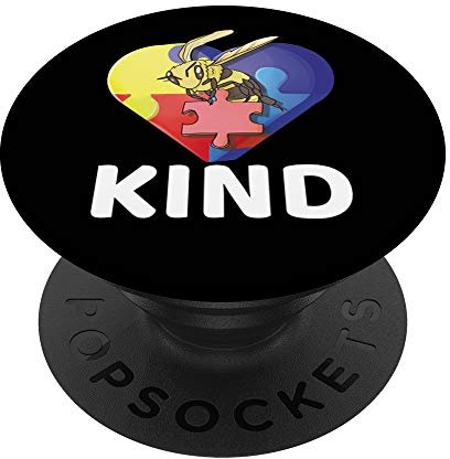 Bee Kind Autismus Bewusstsein Bumblebee Kindness Pun Gift - PopSockets Ausziehbarer Sockel und Griff für Smartphones und Tablets
