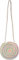 styleBREAKER Damen Runde Bali Bag Umhängetasche mit buntem Neonfaden und geflochtenem Taschengurt, Henkeltasche 02012341, Farbe:Beige