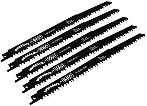 Reciprocating Saw Blade Wood 240mm 5tpi - Pack of 5