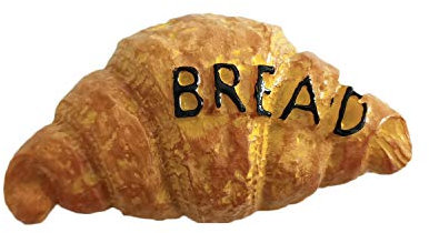 Delicious Food 3D Croissant Brot Kühlschrankmagnet, Souvenir, Geschenk, handgefertigt, Heim- und Küchendekoration, Croissant Kühlschrank-Magnet-Kollektion