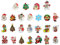 TOYANDONA Weihnachten Brosche Pins LED Licht Weihnachtsmann Schneemann Abzeichen Blinkend Brustnadel für Kinder Geschenk Party Gefälligkeiten 25 Stück (Zufällige Stil)