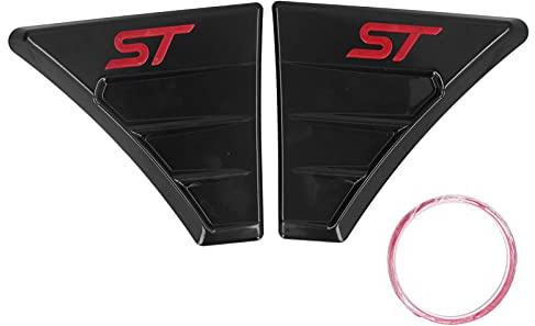Auto Front Kotflügel Side Air Vent Abdeckung Trim, Fydun 1 Paar Kotflügel Seiten Lüftungsabdeckungen für ST RS Auto Außerhalb Styling für Focus MK 2(Rot)