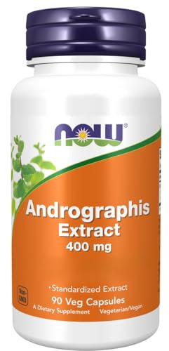 Now Foods, Andrographis Extract, 400mg, 90 Vegan Capsules, Lab-Tested, Vegetable, Gluten Free, Soy Free, Vegetarian