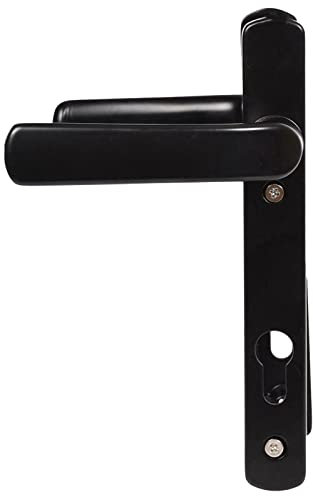 True Face UPVC Door Handle, Avocet Pioneer 92mm PZ Sprung Double Glazing Pair Set for Patio PVC - Stylish Brass Door Handles Black 210 MM