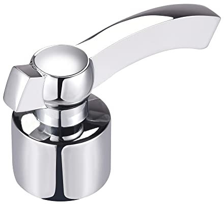 sourcing map Faucet Lever Handle, Alloy Single Lever Handle Replacement for 8.2mm Diameter with 20 Teeth Valve Core, 74 x 43 x 30mm