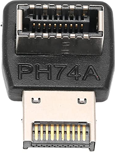 GOWENIC USB3.1 Typ E Adapter, 90 Grad Lenkwinkel PC Motherboard Typ E Adapter, 3.2 20g Full Speed ​​Compact Adapter(PH74A)