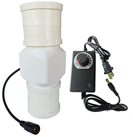 2 Inch Duct Fan Inline Extractor Fan 12V Exhaust Ventilation Blower 22 Cfm Air Circulation for Greenhouse Pet Hydroponic Bathroom Tent Room (Color : Speed Control, Size : 6w)