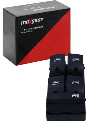 Maxgear 50-0382 Schalter, Fensterheber vorne links | 50-0382 Kompatibel mit A3 (8P1),A6 C6 (4F2),A6 C6 Avant (4F5),Q7 (4LB)