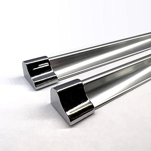 badena® 2x Schwallschutzleiste 80cm für Eckdusche + Eckverbinder für Duschkabine Set I Aluminium Schwallschutzprofile für Boden I Silikon Montage I Bodengleiche Dusche