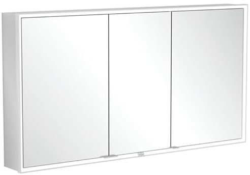 Villeroy & Boch My View Now, Spiegelschrank für Wandeinbau mit Beleuchtung, 1400x750x167,5 mm, mit EIN-/Ausschalter, Smart Home fähig, 3 Türen, A45814