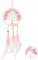 GORGECRAFT 1 Satz Traumfänger Federn Traumfänger Kristallperlen Kleiner Baum des Lebens Traumfänger Chakren Fänger Für Rückspiegel Zum Aufhängen Schlafzimmer Dekoration Festival Geschenk Rosa