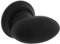 Wovar Türknauf Zimmertür Schwarz oval drehbar - Pro Set