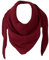 FASHION YOU WANT Damen XXL Strick Dreieck Schal mit Reiskorn Strickmuster in Unifarben, Schal, Leichtes Tuch (bordeauxrot)