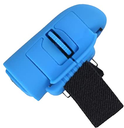 Lckiioy Mini 2.4G Wireless Finger Ring Maus Ergonomische Handheld Optische Mäuse (Blau)
