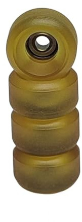 LEEFAI Pro Fingerboard Wheels (Rollen)-75d Urethane Handmade Mini Finger Skateboard Wheel (Räder)-Measure 7.8 * 4.8mm (Amber)