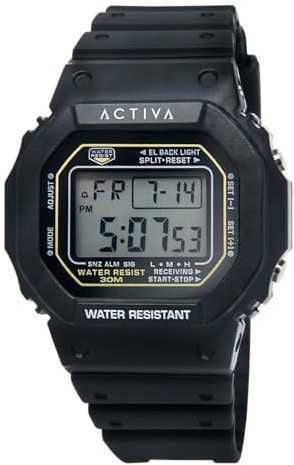 Invicta Activa Digital Kunststoff Herren Quarzuhrwerk - 44mm