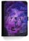 Personalised Initial Universal Case For Amazon and Kindle Tablets, Fire HD 7, 8, 10, Paperwhite, Purple Star Galaxy Universe and Initial Name, 360 Swivel PU Leather Side Flip Wallet Folio Cover
