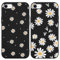 Foonary 2 Pack Phone Case Compatible with iPhone 8/SE 2022/7/SE 2020 4.7, Slim Fit Soft TPU Silicone with Daisy Flower Design Aesthetics Pattern, Shockproof Bumper Protector Matte Cover for iPhone 7