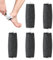 5PCS Electric Foot File Replacement Heads for Scholl Velvet Smooth Replacement Rollers Refills Pumice Stone for Feet Pedicure Hard Skin Remover Rollers Heads Compatible Foot File Refills Black