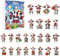 2D Weihnachten Kuh Ornamente Urlaub Adventskalender Cartoon Kuh Dekorationen 2024 Weihnachten Countdown Kalender Sammlerstück Weihnachtsschmuck Acryl Weihnachtsbaum Dekorationen Lustige Tier Anhänger