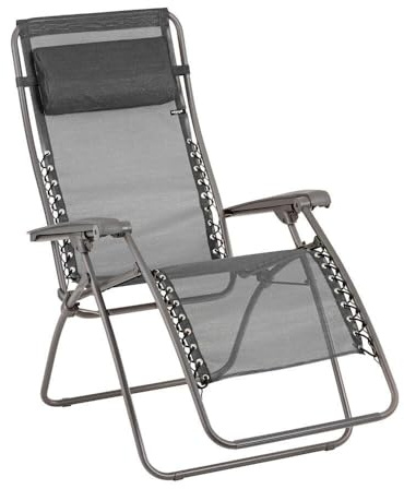 Lafuma MOBILIER - Zero-Gravity-Relaxliege-Garten - Rsxa - Batyline® Iso - Schwarz Noir LFM2060_8551-5 Jahre Garantie