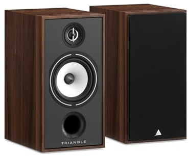 Triangle - Enceinte Bibliothèque Hi-FI BOREA BR04 - Puissance Admissible 110W - Rendement 90 DB/W/m – Polyvalente Musique et Home-Cinéma - 206 x 380 x 314 mm - Chataignier (Paire)
