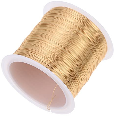 DIYEAH 1 rollo para Manualidades de Alambre para Joyería DIY y Creación de Accesorios para Tejer y Dar Forma Joyas y Pinzas de Pelo