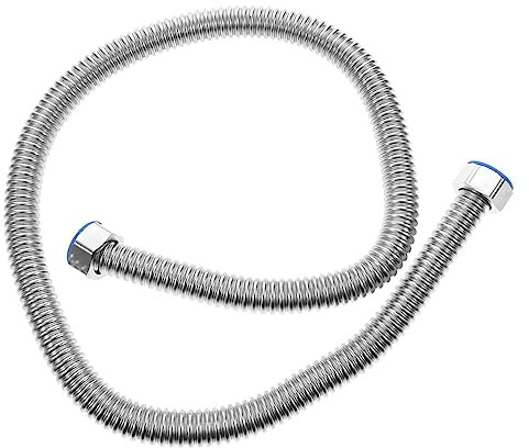 Yardenfun High Pressure Stainless Steel Corrugated Hose for Air Conditioners Leakproof Metal Tubing Flexible Inlet Outlet and Boiler Applications