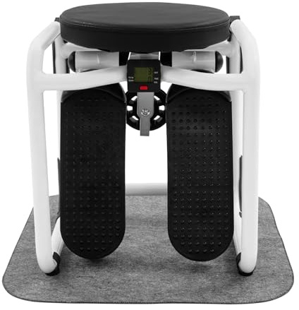 Manuell Multifunktions Stepper mit Sitz, Mini Sport Stepper, für Hause, Wohnung, Büro, Wohnzimmer, Schlafzimmer, Fitnessstudio 42 * 34,5 * 32 cm
