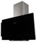 PKM Hotte inclinée S3-90 ABTZ | Hotte aspirante | 90 cm de large | Verre | Noir | Écran tactile | Évacuation | Recirculation d'air