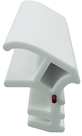 DIWARO® Stahlzargen-Dichtung SZ146 | weiß, braun oder grau | 5 lfm für Haus- und Innentüren. Zum Schallschutz und abdichten der Tür. Bestehend aus TPE (Thermoplastischen Elastomer) (weiß)
