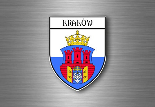 Akachafactory Aufkleber Sticker autoaufkleber Wappen Schild Flagge krakau Polen