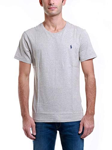 POLO RALPH LAUREN Tee-Shirts T-Shirt, Grigio (Grey Heather A0004), L Uomo