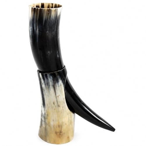 Viking Drinking Horn with stand - Medieval Inspired Beer Drinking Mug