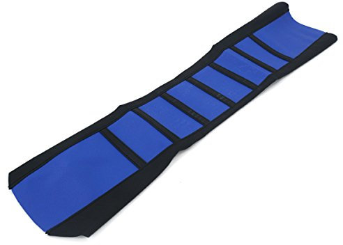 Alamor Universal Soft Greifer Motorrad Sitzabdeckung Rib Skin Gummi Dirt Bike Enduro-Blau